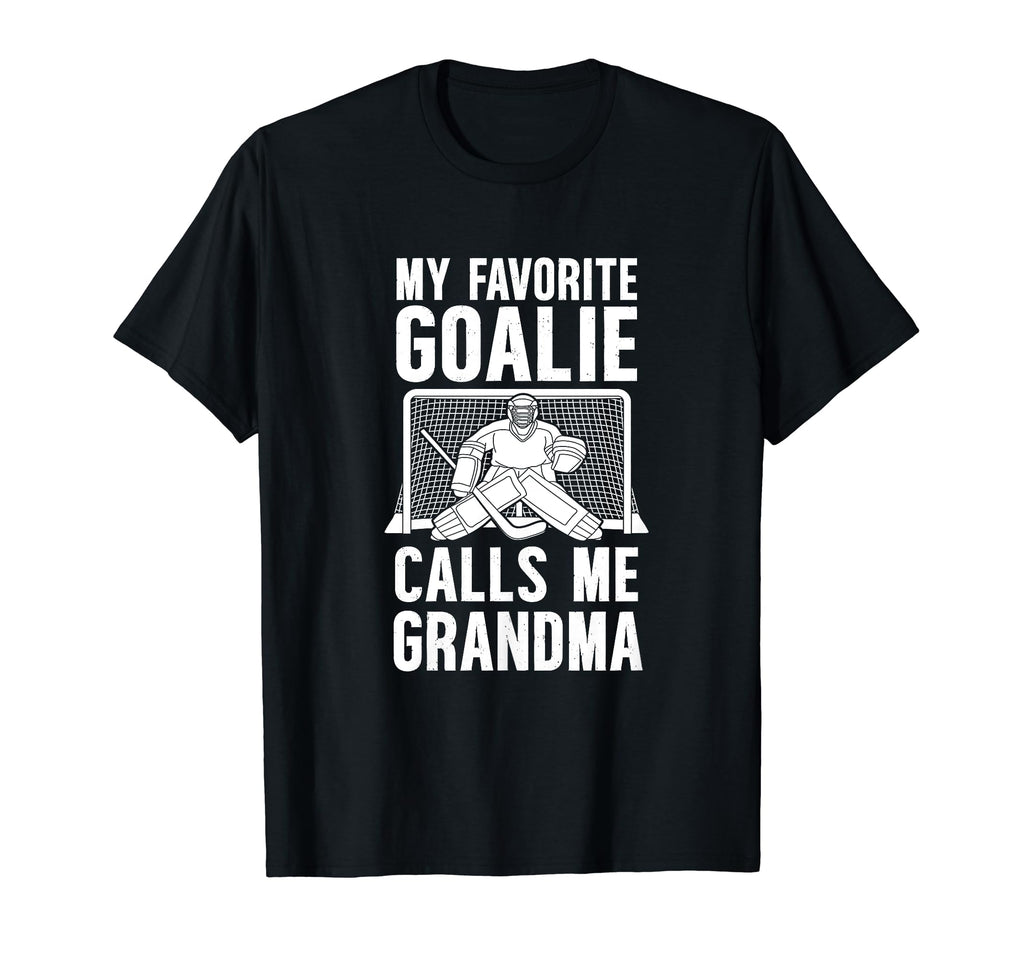 My Favorite Hockey Goalie Grandma T-Shirt - Unique Graphic for Adults