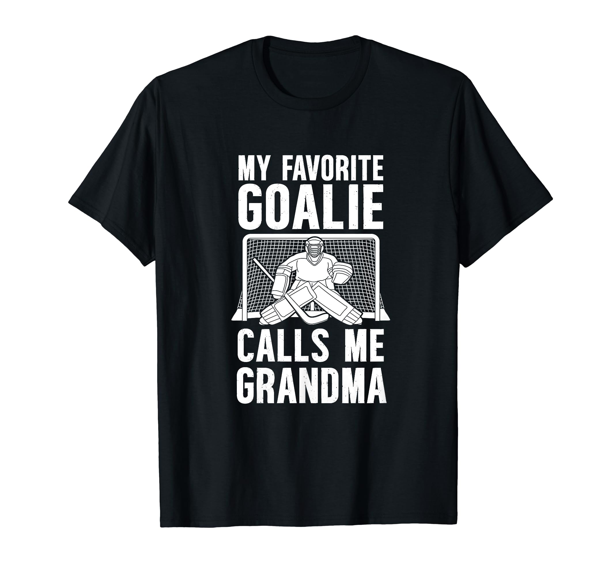 My Favorite Hockey Goalie Grandma T-Shirt - Unique Graphic for Adults