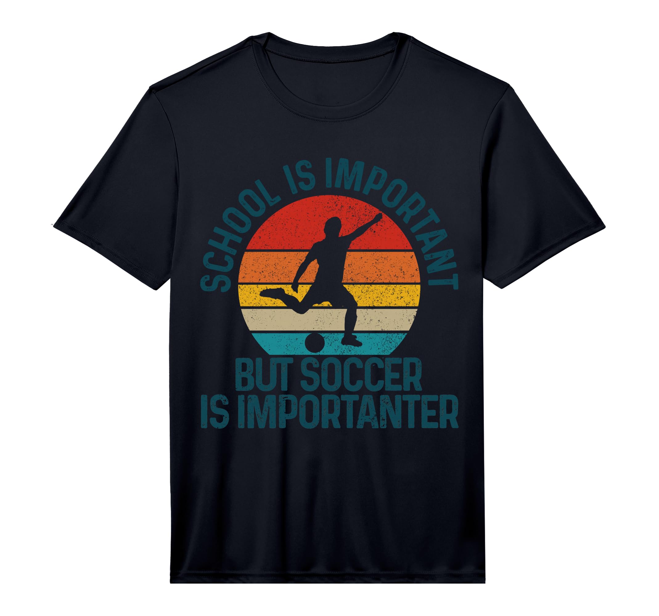 School Is Important But Soccer Is T-Shirt - Trendy Graphic Men Women