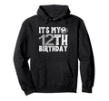 Its My 12Th Birthday Soccer Player Hoodie - Novelty Apparel for Adults