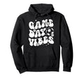 Groovy Soccer Game Day Vibes Game Day Soccer Hoodie - Unique Graphic Unisex