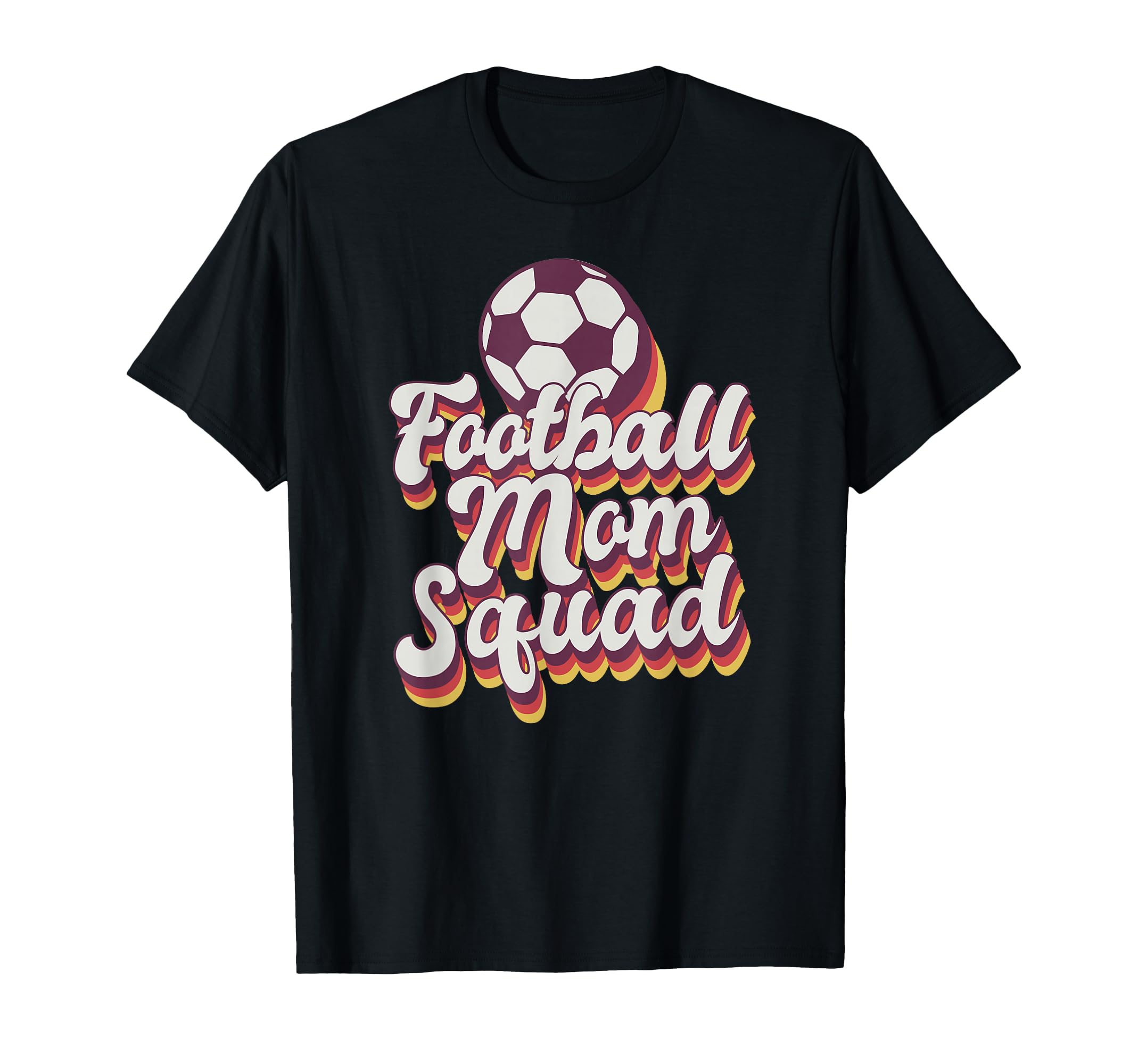 Football Mom Squad Soccer Game Day T-Shirt - Trendy Graphic for Adults