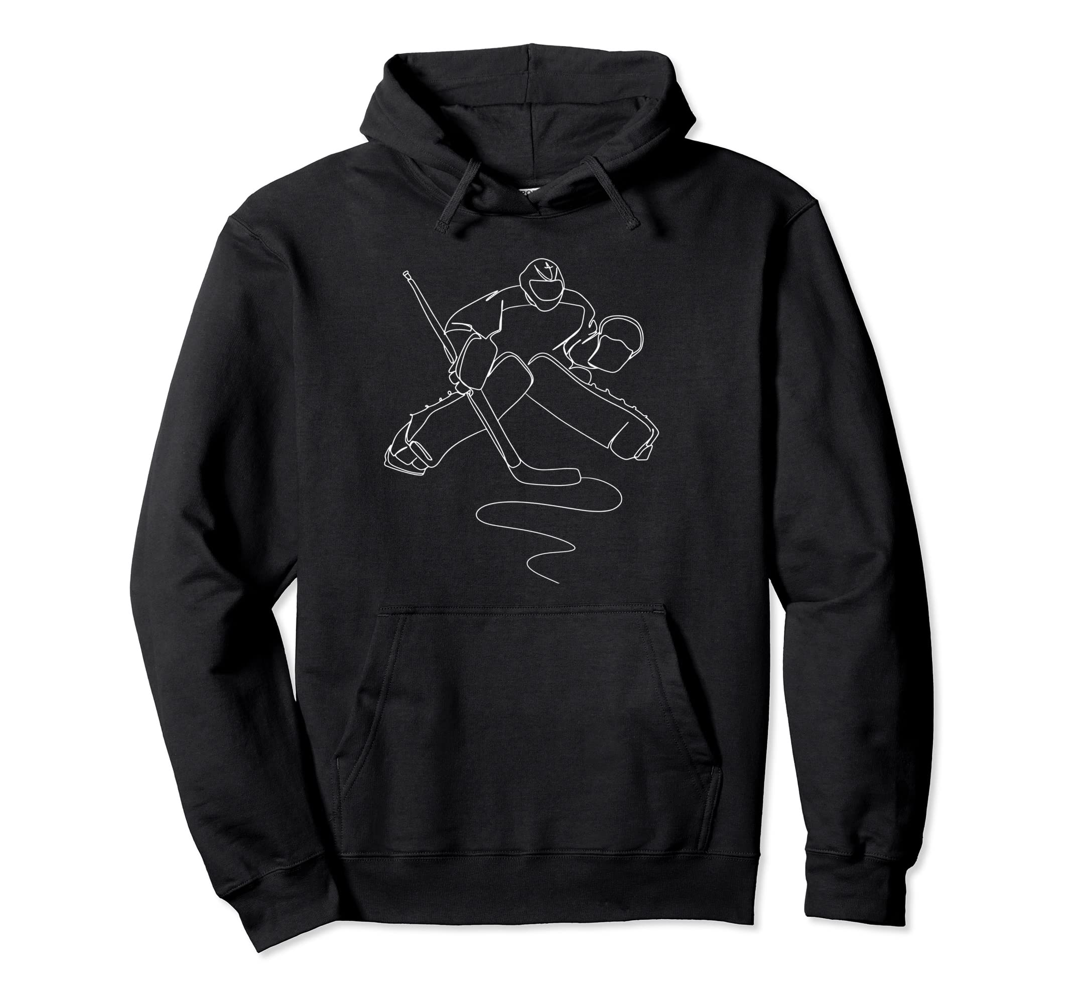 Funny Goalie Goalkeeper Ice Hockey Hoodie - Fun Novelty Design for Adults