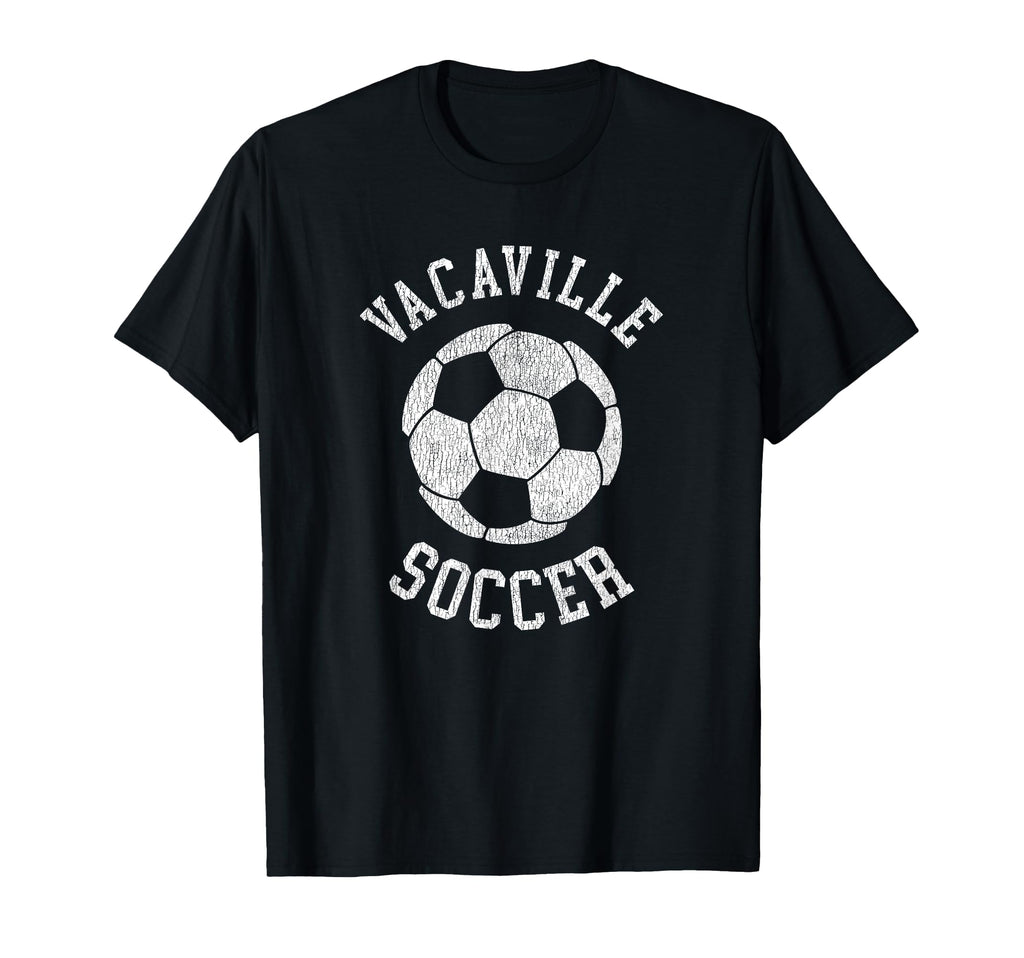 Vacaville Soccer Distressed 90S T-Shirt - Unique Graphic for Adults