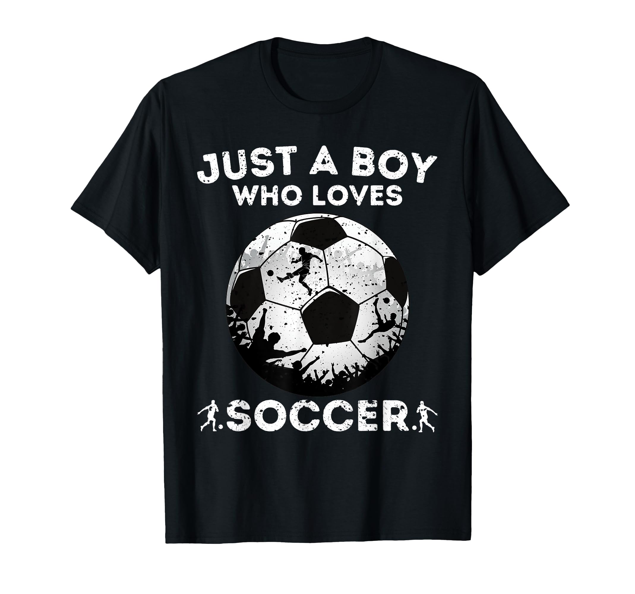 Just Who Loves Soccer T-Shirt - Minimalist Print for Adults