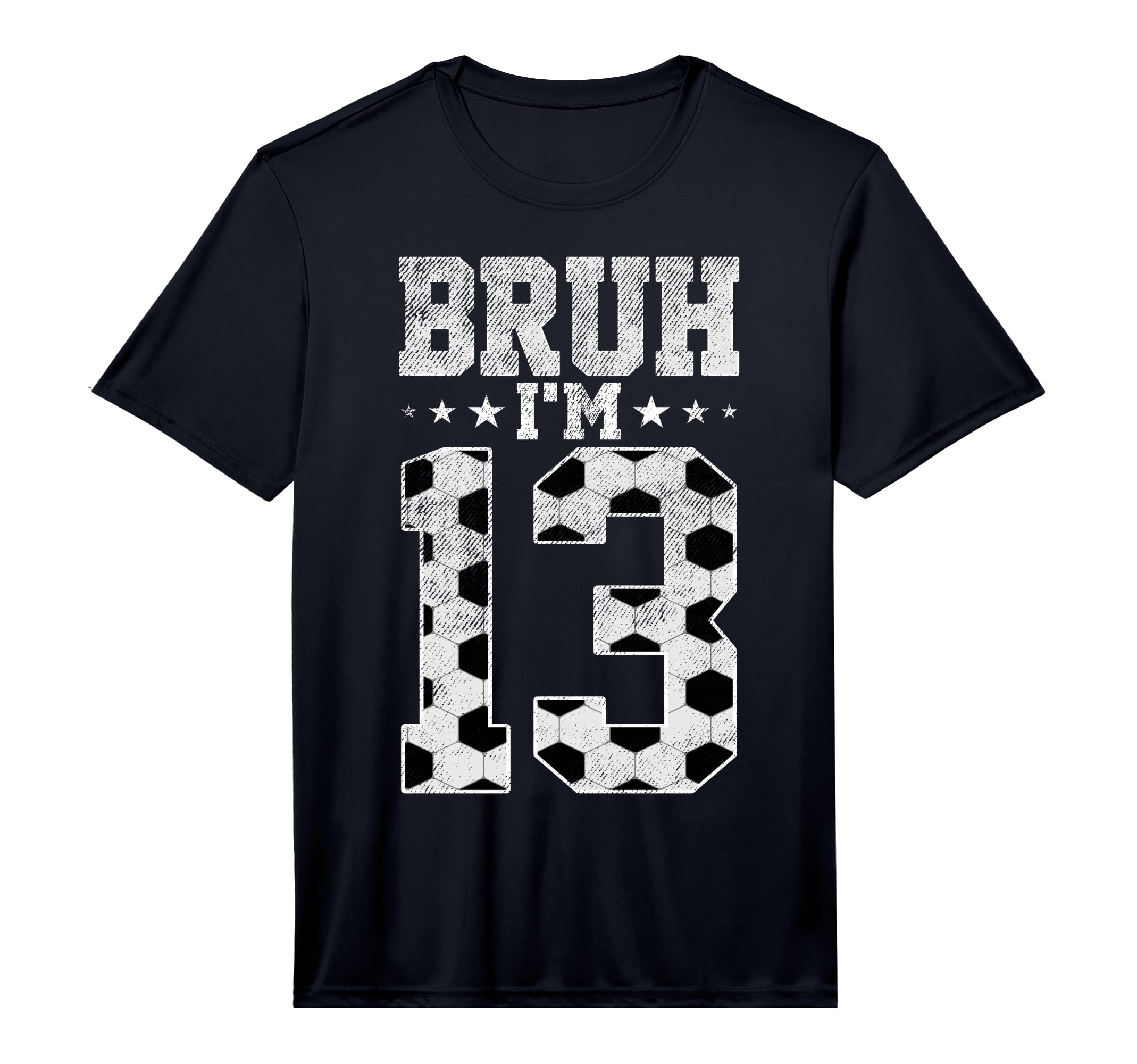 Bruh 13Th Birthday Soccer Bruh Im 13 T-Shirt - Graphic Print for Adults