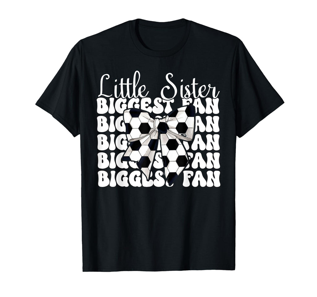 Soccer Sister Coquette Little Sister T-Shirt - Custom Art Print for Adults