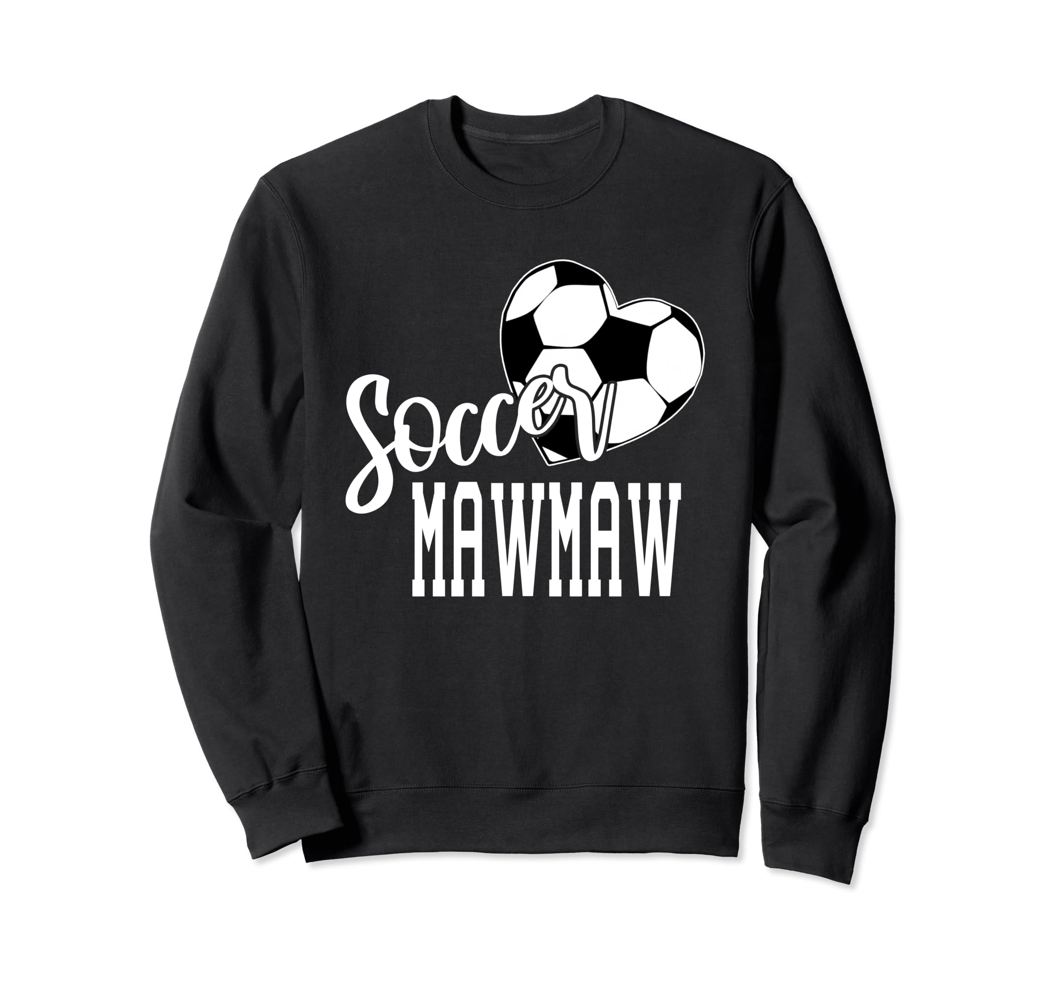 Soccer Ball Heart Soccer Sweatshirt - Casual Everyday Wear for Adults