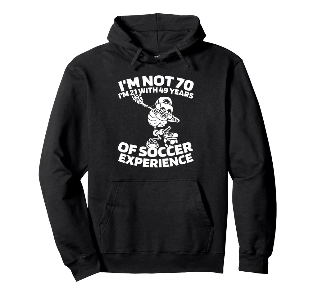 70 Years Old Team Player Sports Hoodie - Fun Novelty Design for Adults