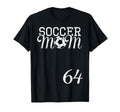 Soccer Mom Jersey Number 64 T-Shirt - Casual Everyday Wear Men Women