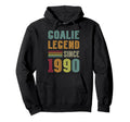 Goalkeeper Legend 1990 Sports Goal 36Th Hoodie - Minimalist Print Unisex