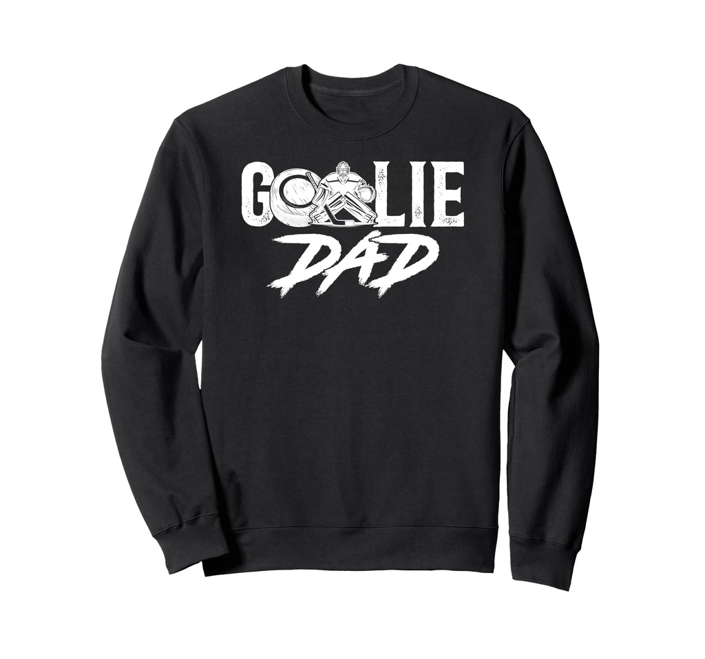 Ice Hockey Goalie Dad Hockey Keeper Sweatshirt - Graphic Print for Adults