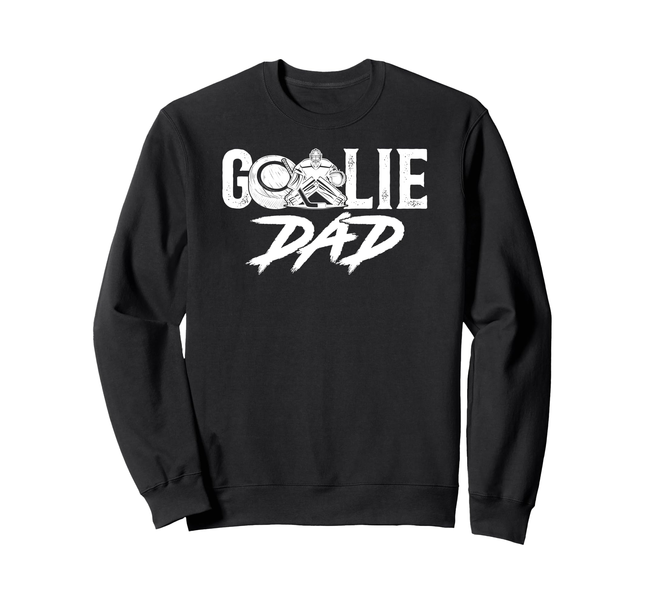 Ice Hockey Goalie Dad Hockey Keeper Sweatshirt - Graphic Print for Adults