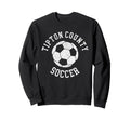 Tipton County Soccer Distressed 90S Sweatshirt - Novelty Apparel Unisex