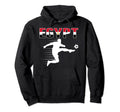 Egypt Soccer Lovers Jersey Support Hoodie - Fun Novelty Design Men Women