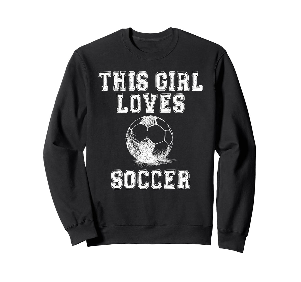 This Loves Soccer Game Day Female Soccer Sweatshirt - Trendy Graphic Unisex