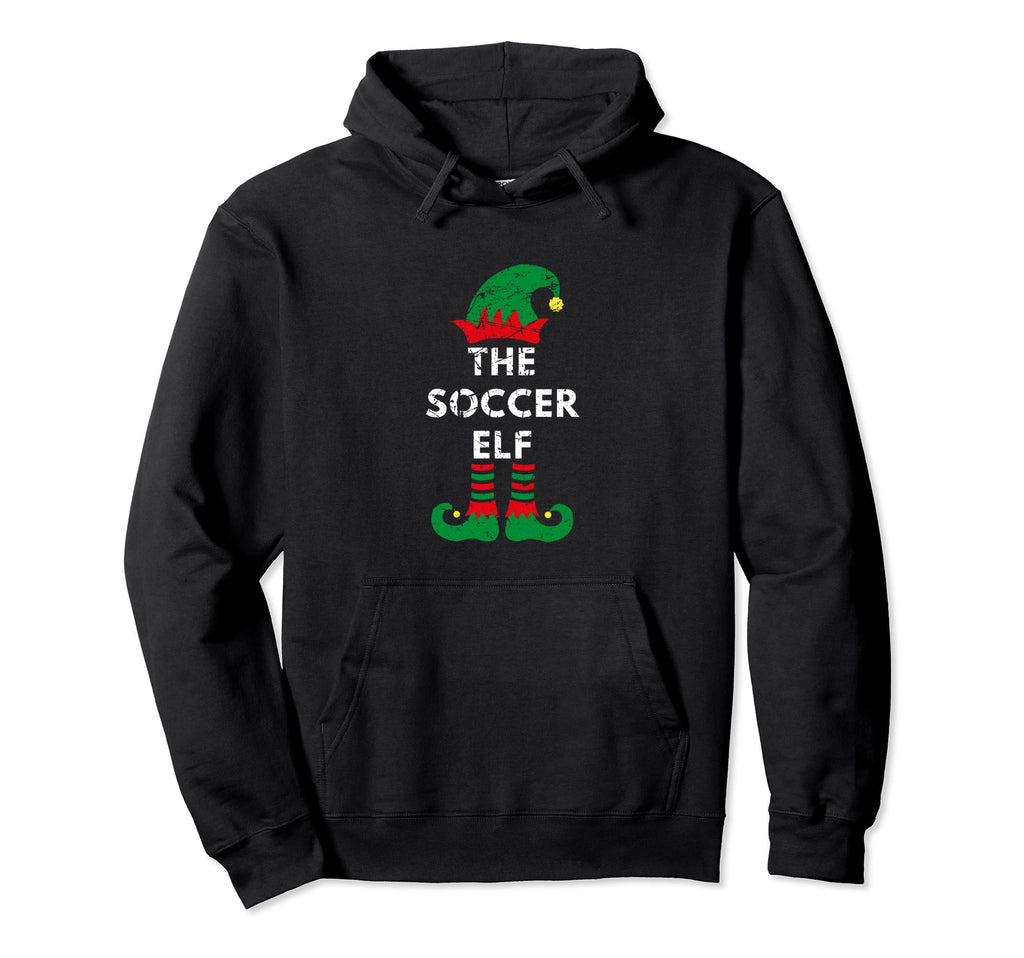 Soccer Elf Santa Party Matching Hoodie - Casual Everyday Wear Men Women