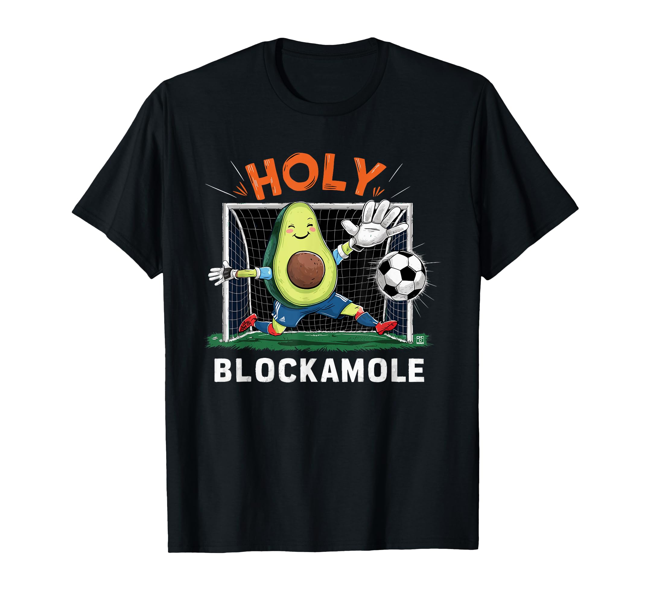 Holy Blockamole Avocado Football T-Shirt - Unique Graphic for Adults