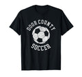Door County Soccer Distressed 90S T-Shirt - Streetwear Style for Adults