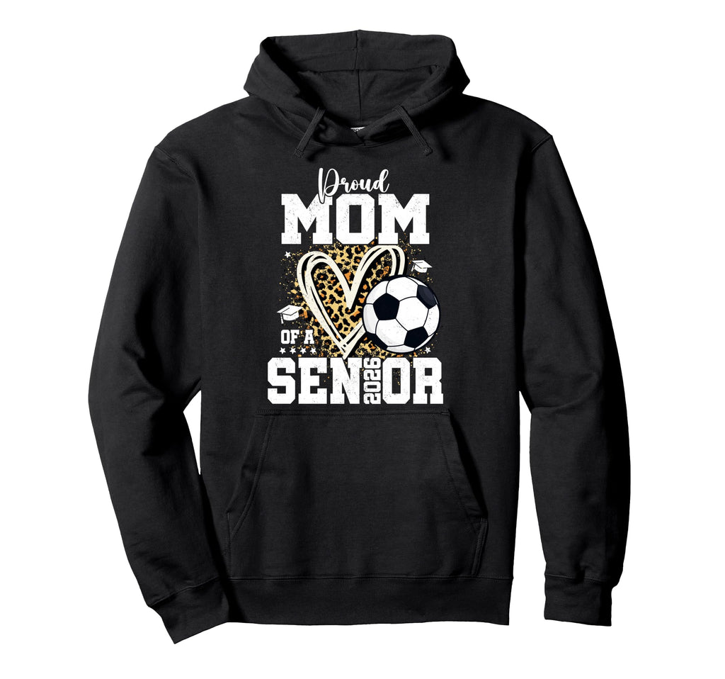 Senior Mom Class 2026 Soccer Graduation Hoodie - Minimalist Print Unisex