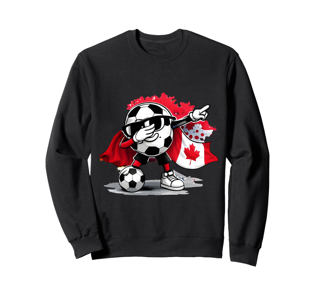 Canadian Flag Cape Dabbing Ball Sweatshirt - Graphic Print Men Women