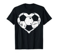 Soccer Valentines Day Heart T-Shirt - Aesthetic Graphic for Adults