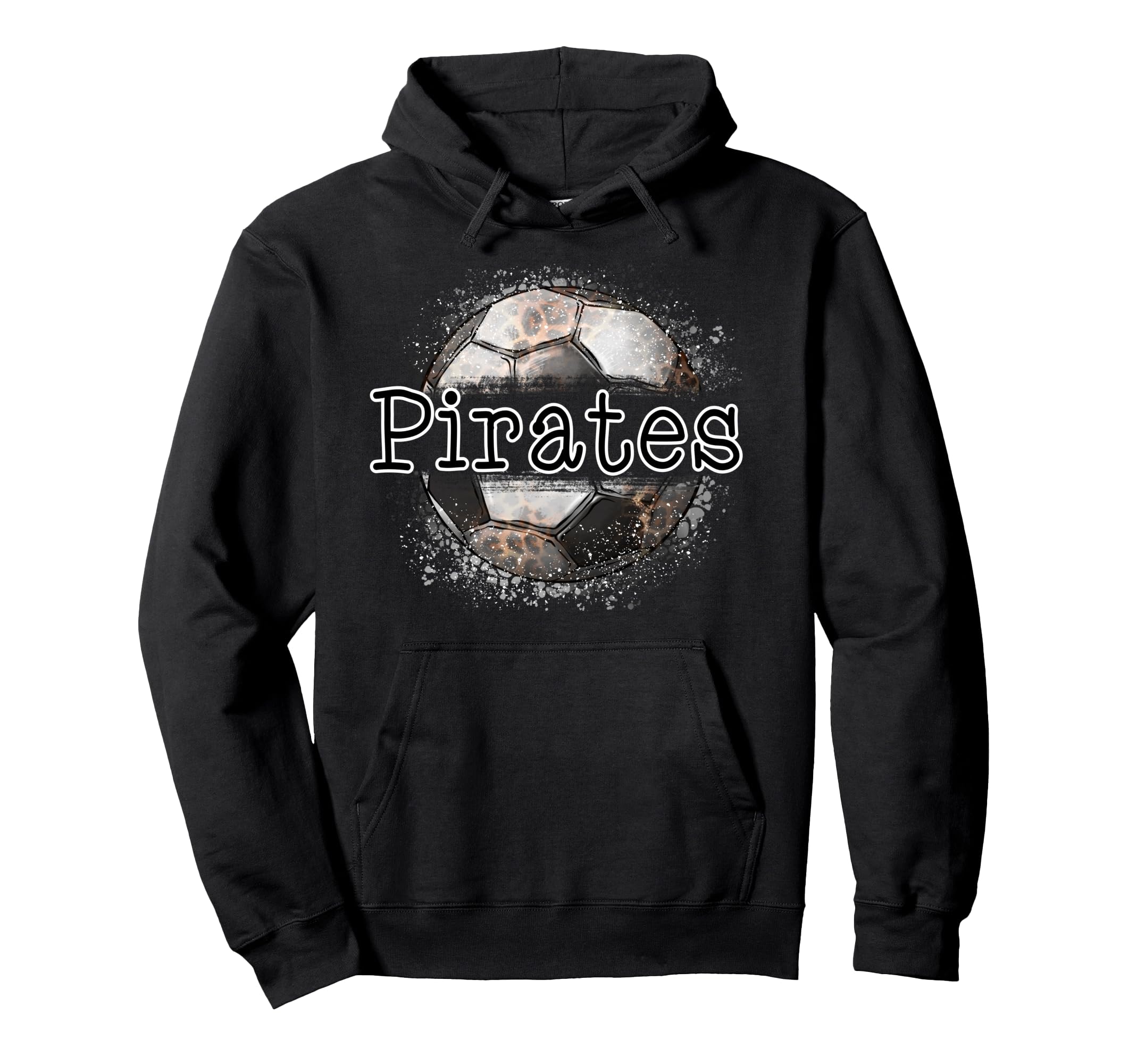 Pirates Soccer Mom Leopard Mascot Hoodie - Novelty Apparel for Adults