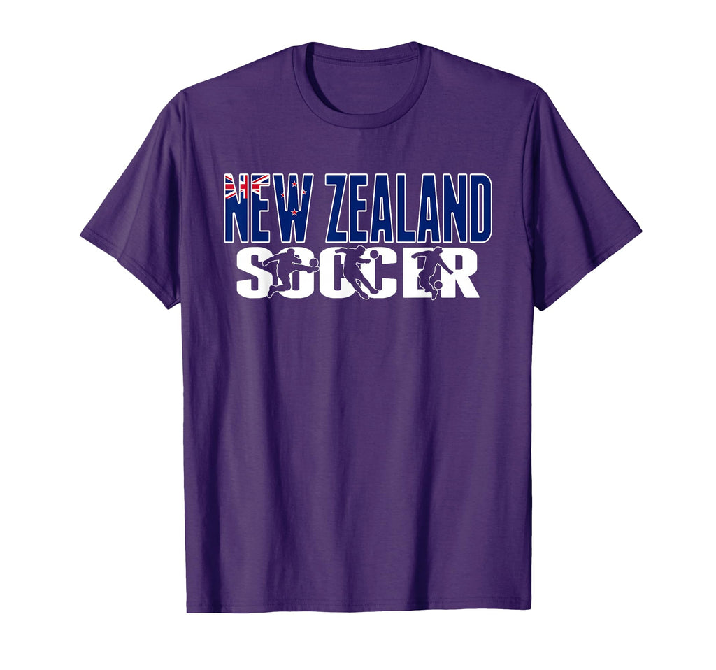 New Zealand Soccer Lovers Jersey T-Shirt - Fun Novelty Design for Adults