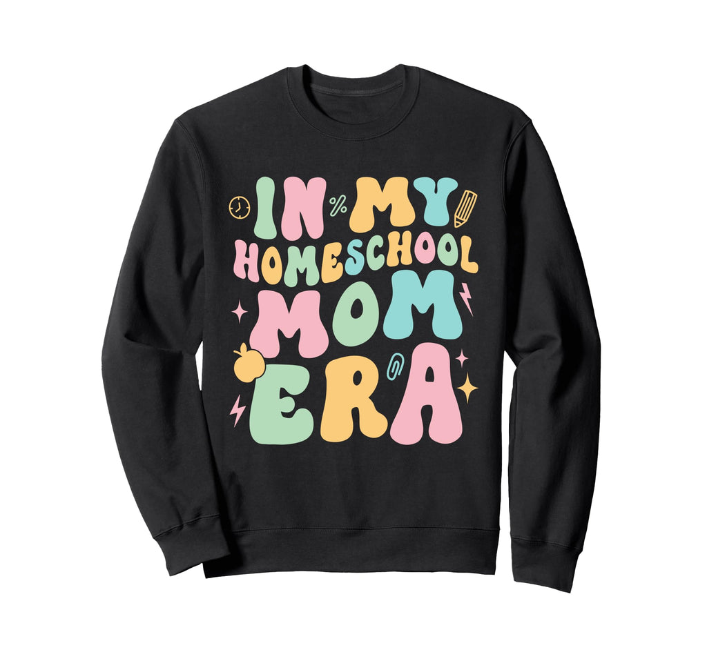 My Homeschool Mom Era Trendy Sweatshirt - Custom Art Print for Adults