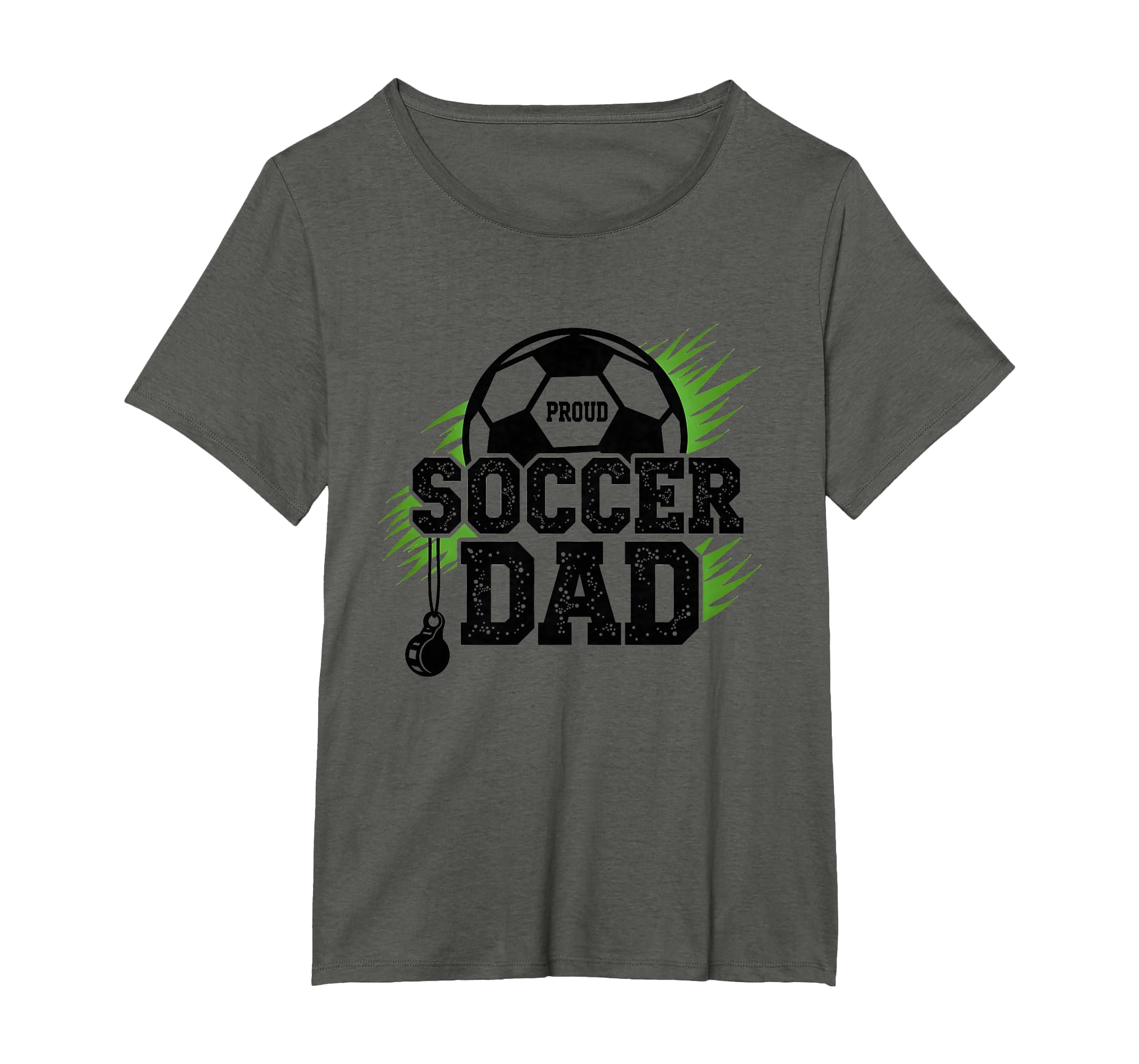 Proud Soccer Dad Whistle Sports Fan T-Shirt - Trendy Graphic Unisex