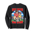 Best Soccer Dad Ever Celebrate Sweatshirt - Streetwear Style for Adults