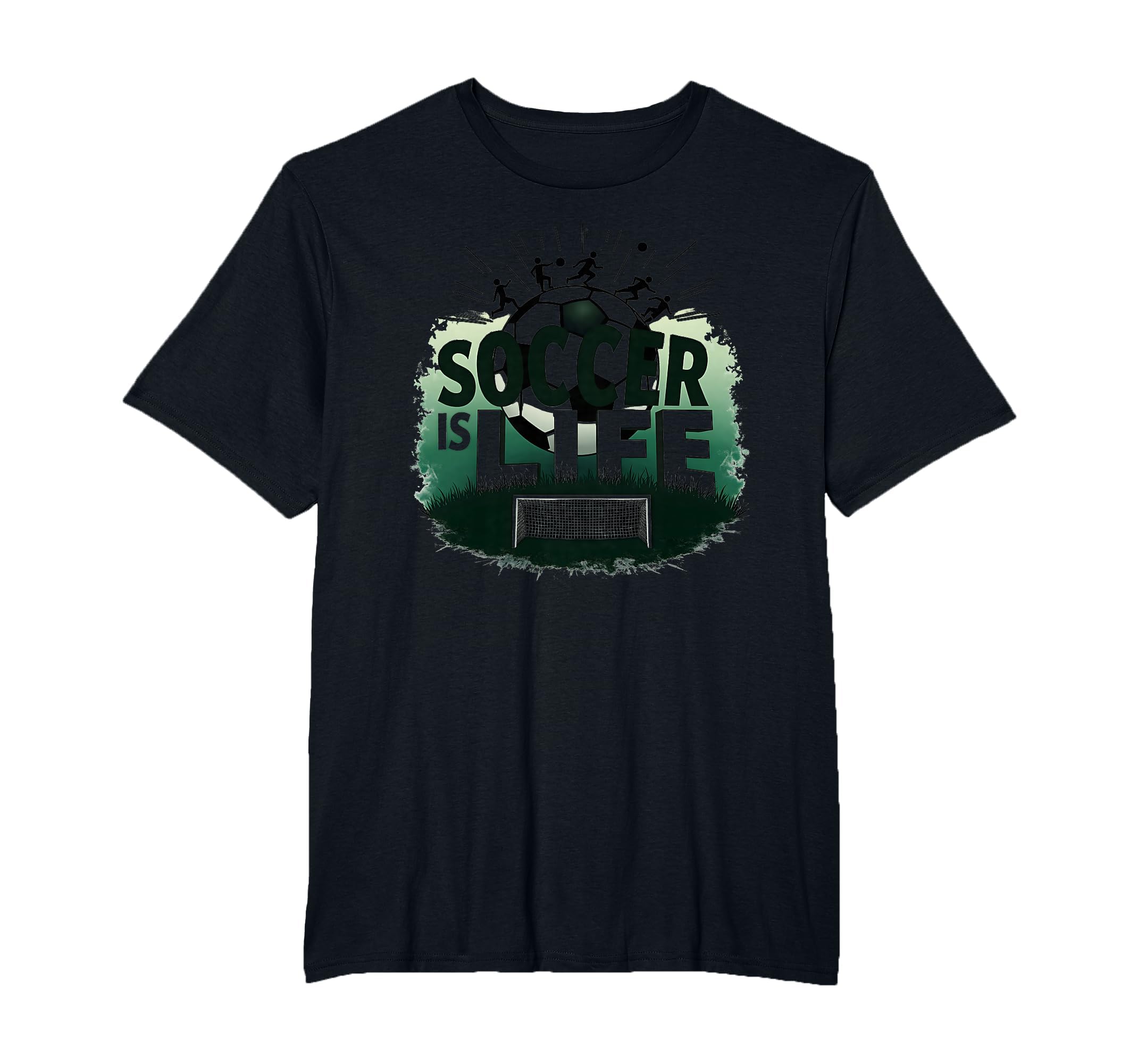 Soccer Is Life Inspiring Football Fan T-Shirt - Novelty Apparel Men Women
