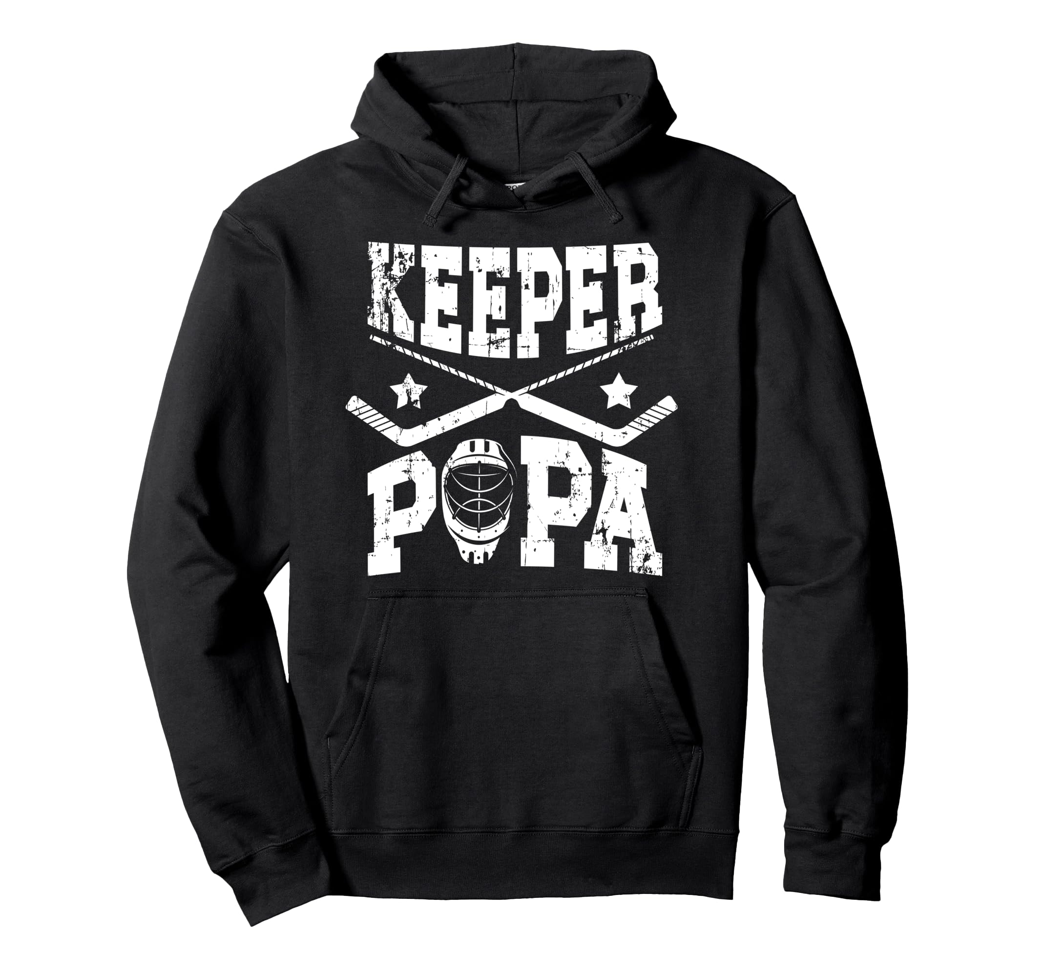 Ice Hockey Keeper Papa Ice Hockey Hoodie - Streetwear Style Men Women