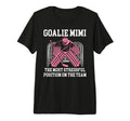 Funny Hockey Goalie Mimi Hockey T-Shirt - Minimalist Print for Adults