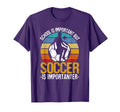 School Is Important But Soccer Is T-Shirt - Minimalist Print for Adults