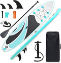 10' Inflatable Stand Up Paddle Board, Ultra-Light Wide Yoga Board for All Skill Levels with Premium SUP Paddleboard Accessories, 84L Waterproof Bag, Non-Slip Comfort Deck for Youth & Adults