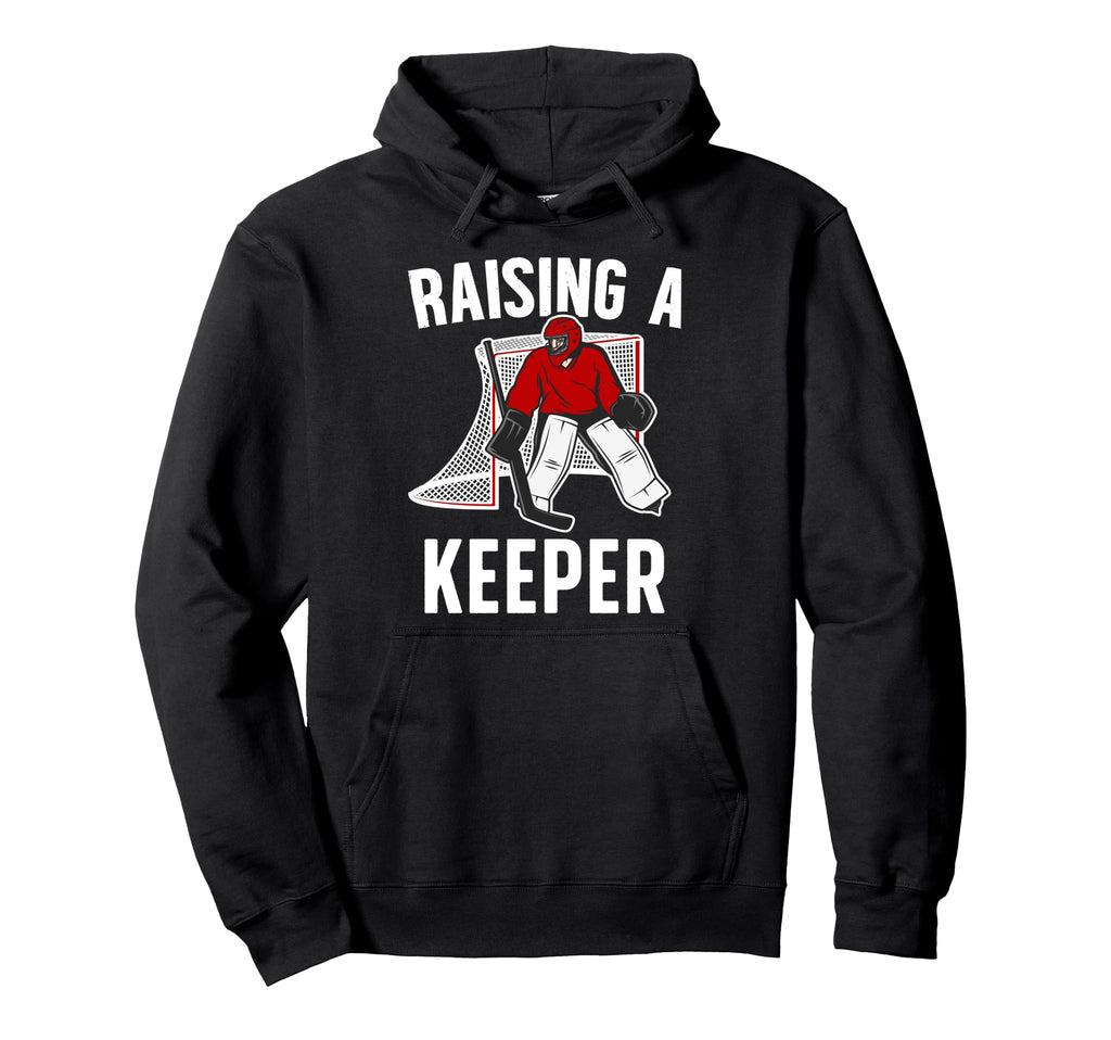 Raising Hockey Keeper Dad Hockey Goalkeeper Hoodie - Graphic Print Unisex