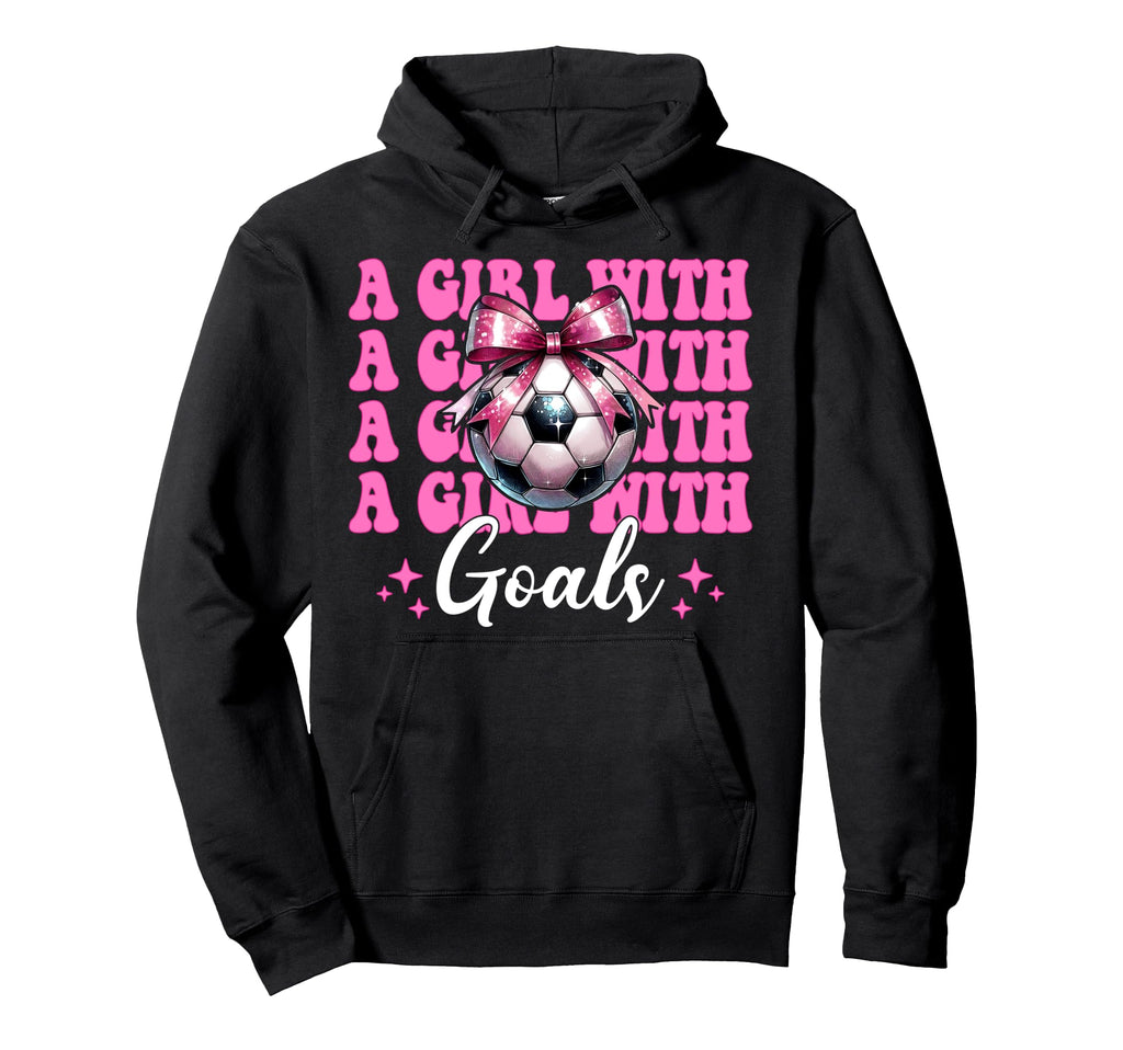 Soccer Mom Mama Mothers Day Coquette Goals Hoodie - Trendy Graphic Unisex