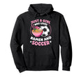 Just Who Loves Ramen And Soccer Soccer Hoodie - Custom Art Print Unisex