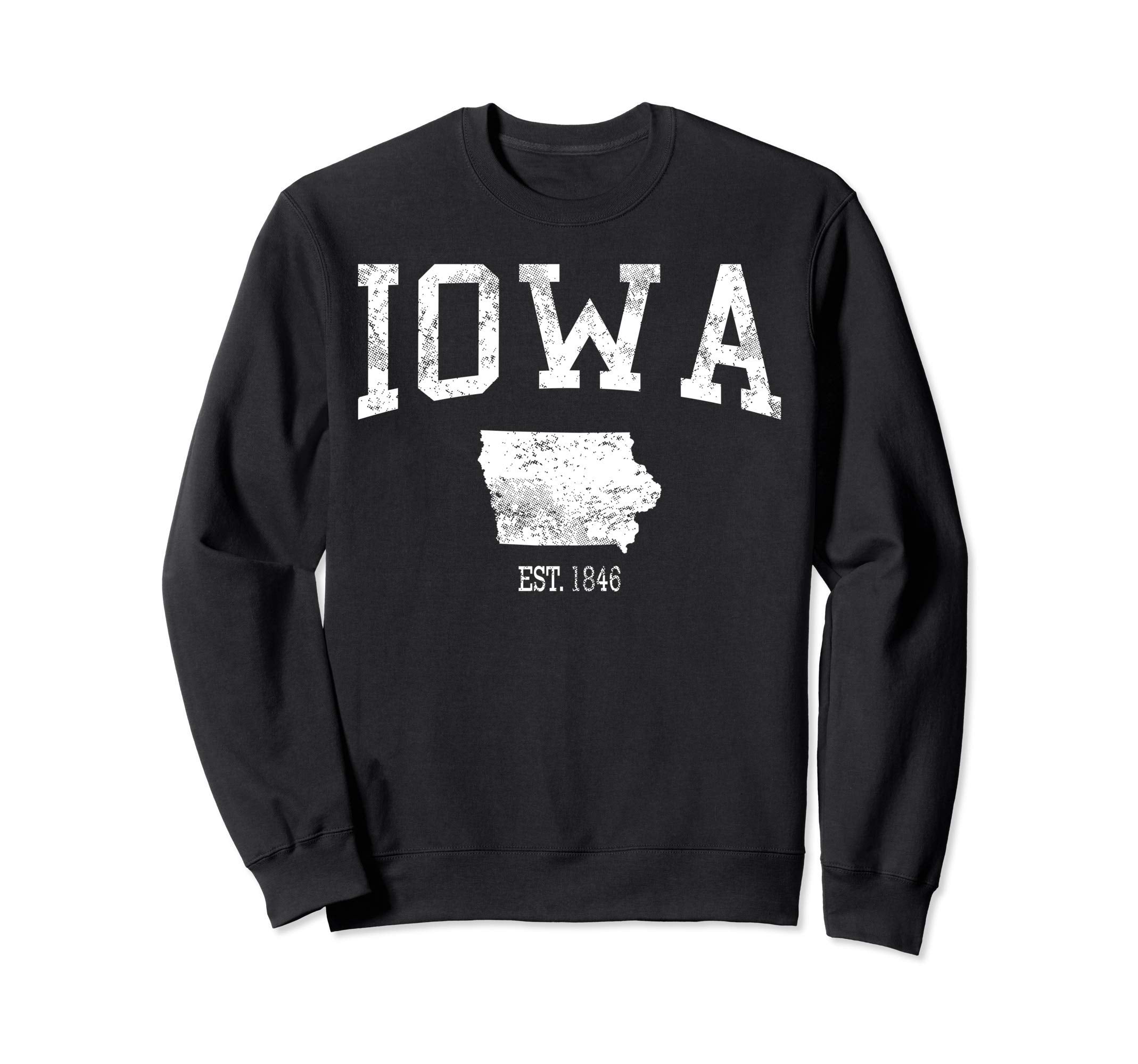 Iowa Ia Old Sports Gift Sweatshirt - Trendy Graphic for Adults