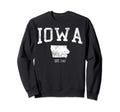 Iowa Ia Old Sports Gift Sweatshirt - Graphic Print Unisex