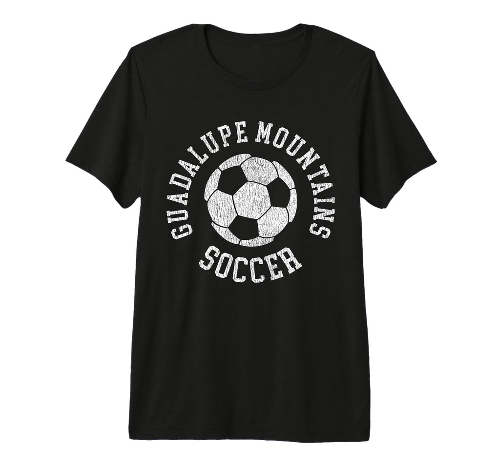 Guadalupe Mountains Soccer Distressed T-Shirt - Novelty Apparel Men Women