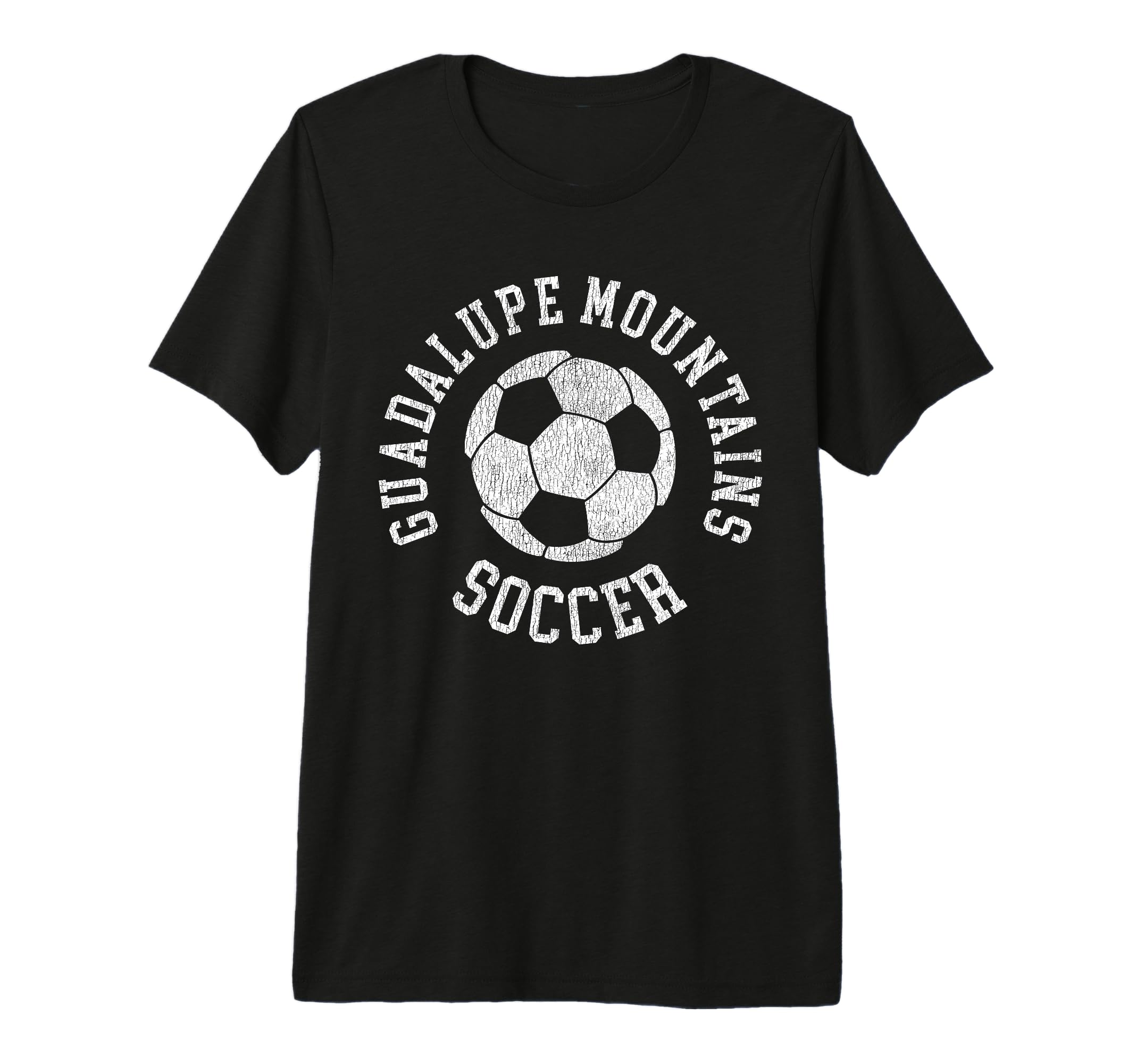 Guadalupe Mountains Soccer Distressed T-Shirt - Novelty Apparel Men Women
