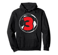 3Rd Birthday 3 Years Soccer Football Hoodie - Minimalist Print Unisex