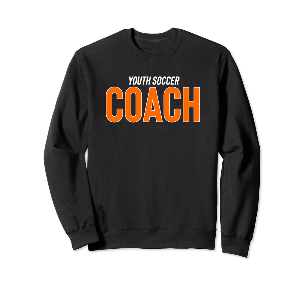 Recreation League Soccer Team Coach Sweatshirt - Graphic Print for Adults