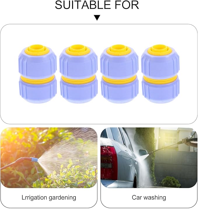 8 pcs Barb Hose Fittings system fittings zero-g hose repair kit 1/2 inch water hose adapter hose repair connector irrigations thread fittings extension pipeline abs Patcher