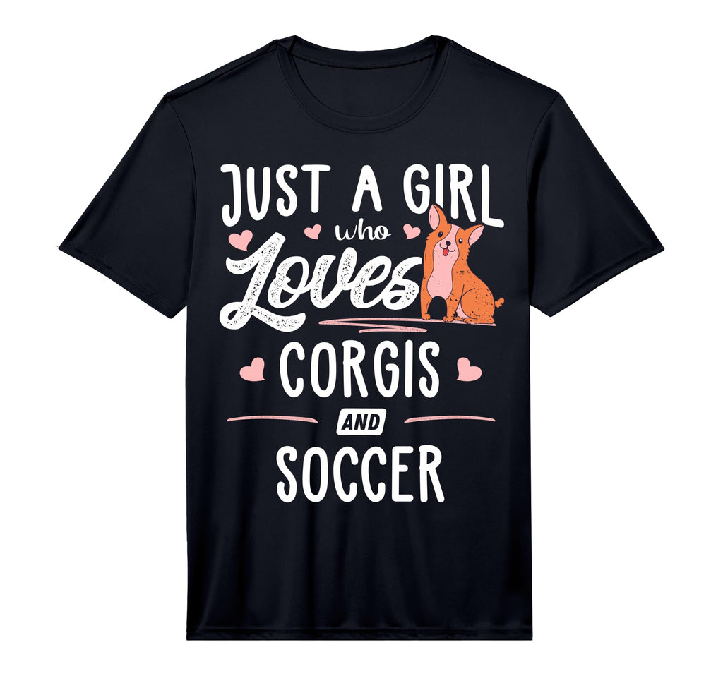 Just Who Loves Corgis And Soccer T-Shirt - Custom Art Print for Adults