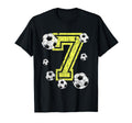 7Th Birthday Number 7 Soccer Fan Or T-Shirt - Minimalist Print Men Women