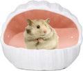 Ceramic Hamster Hideout Guinea Pigs House Guinea Pig Accessories Sand Bathes for Small Pets Hamster Accessories for Cages for Guinea Pigs Chinchillas Gerbils Hedgehogs (Pink)