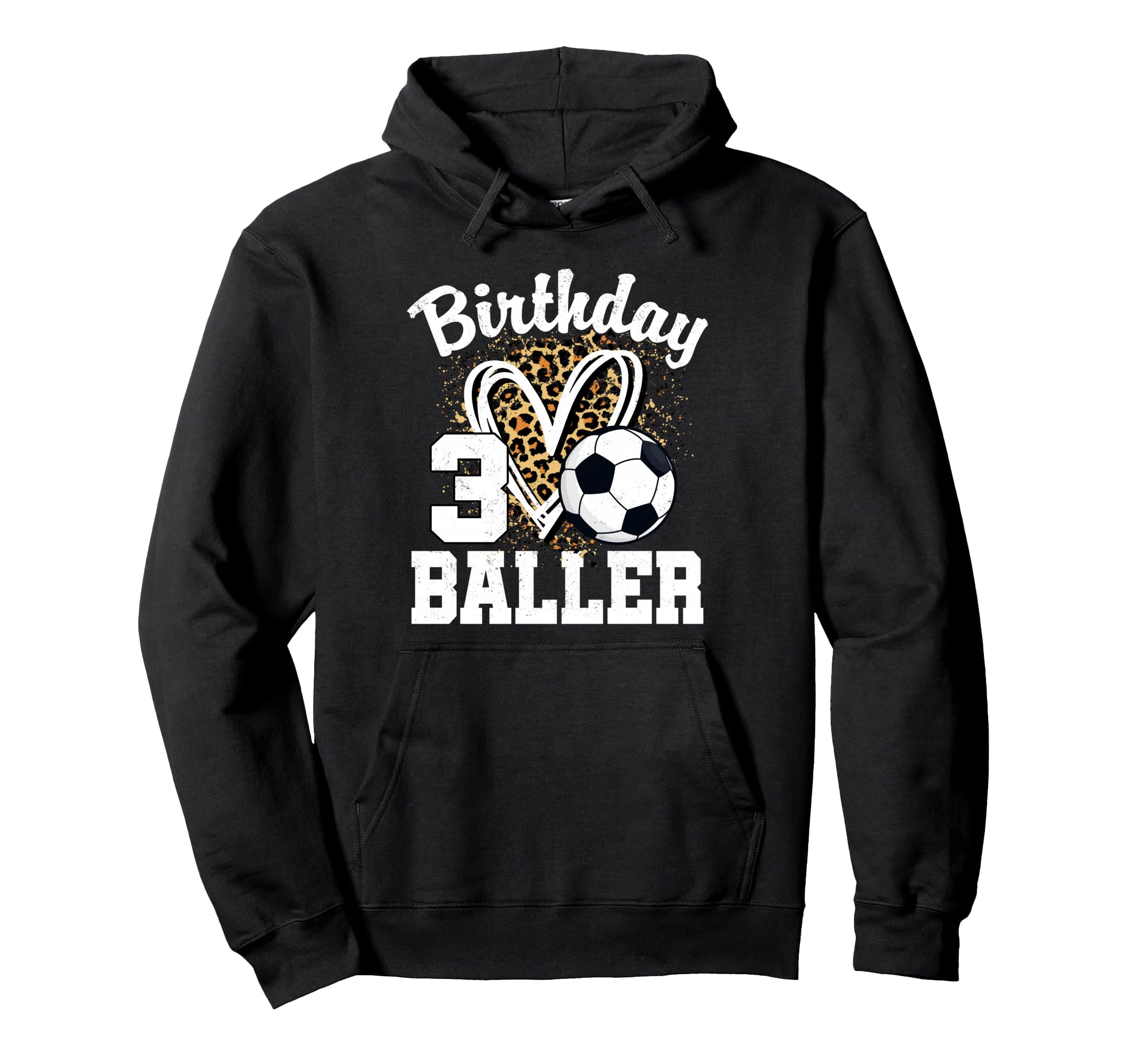 3Rd Birthday Soccer Ball 3 Year Old Hoodie - Minimalist Print for Adults